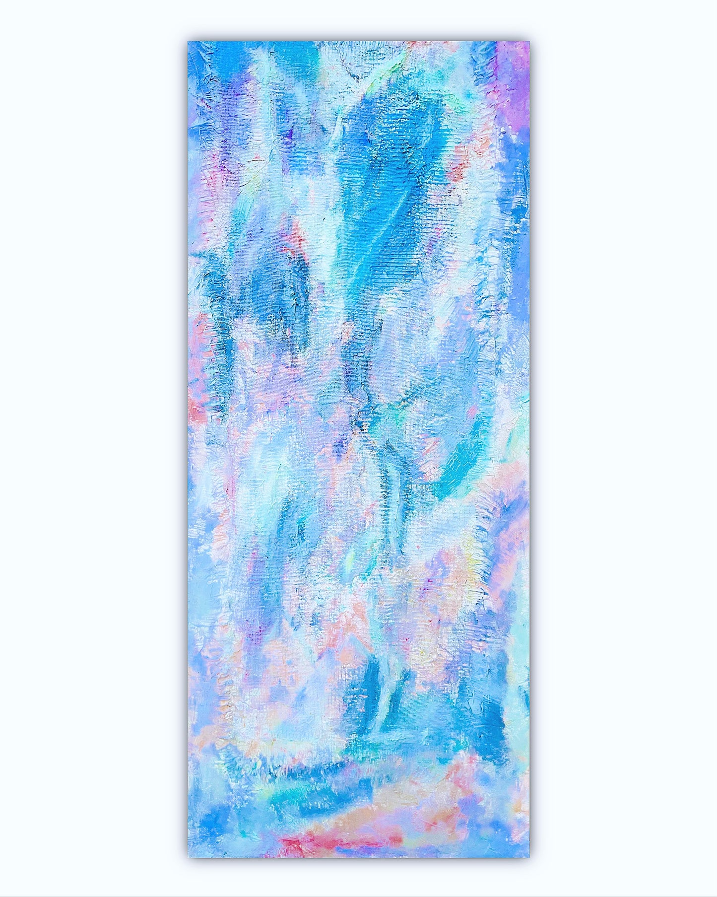 Pace Katherine Koppel Mermaid Tides Abstract XLarge Vertical Canvas Painting