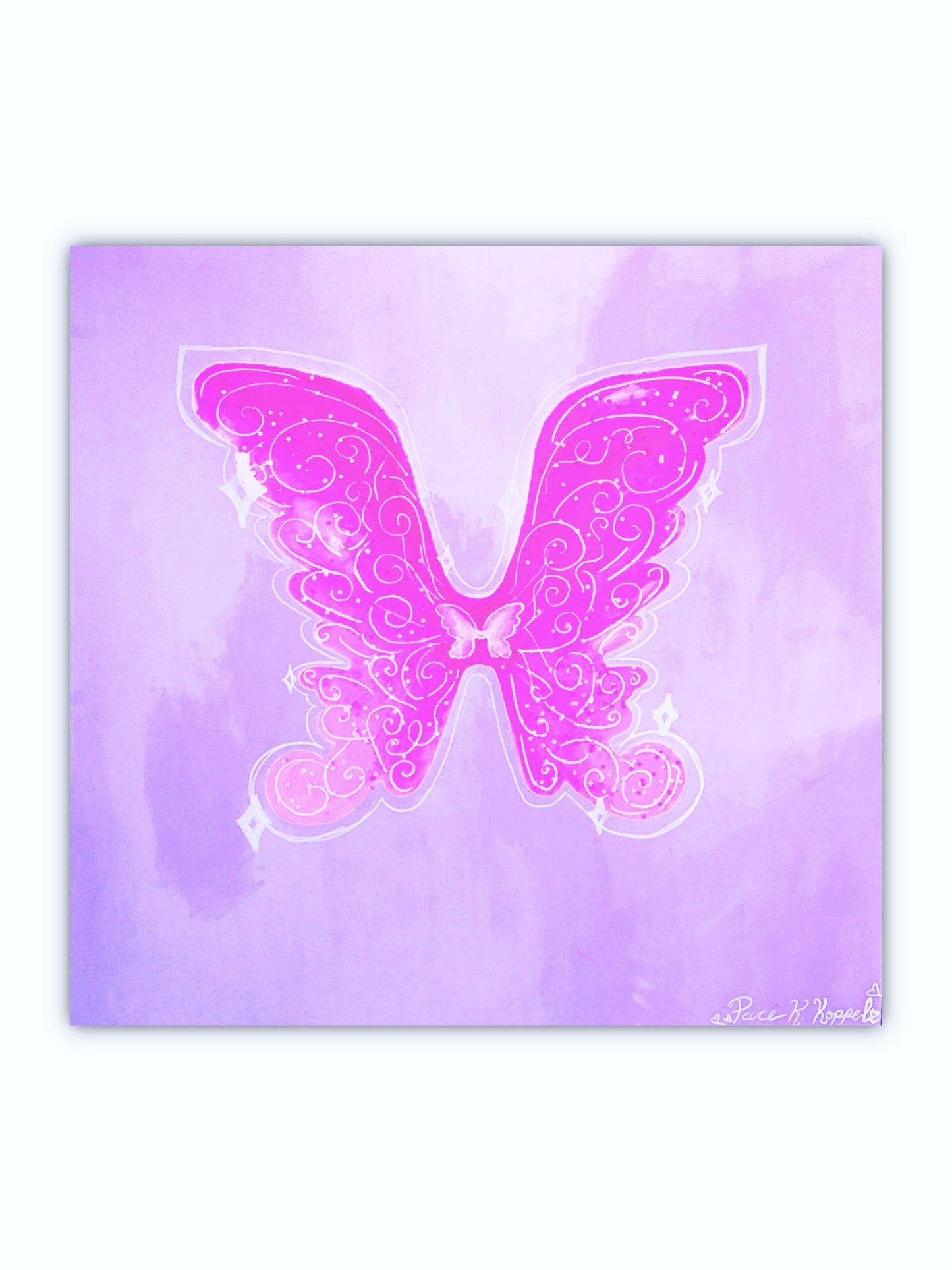 Pace Katherine Original Fairy Wings Canvas Painting