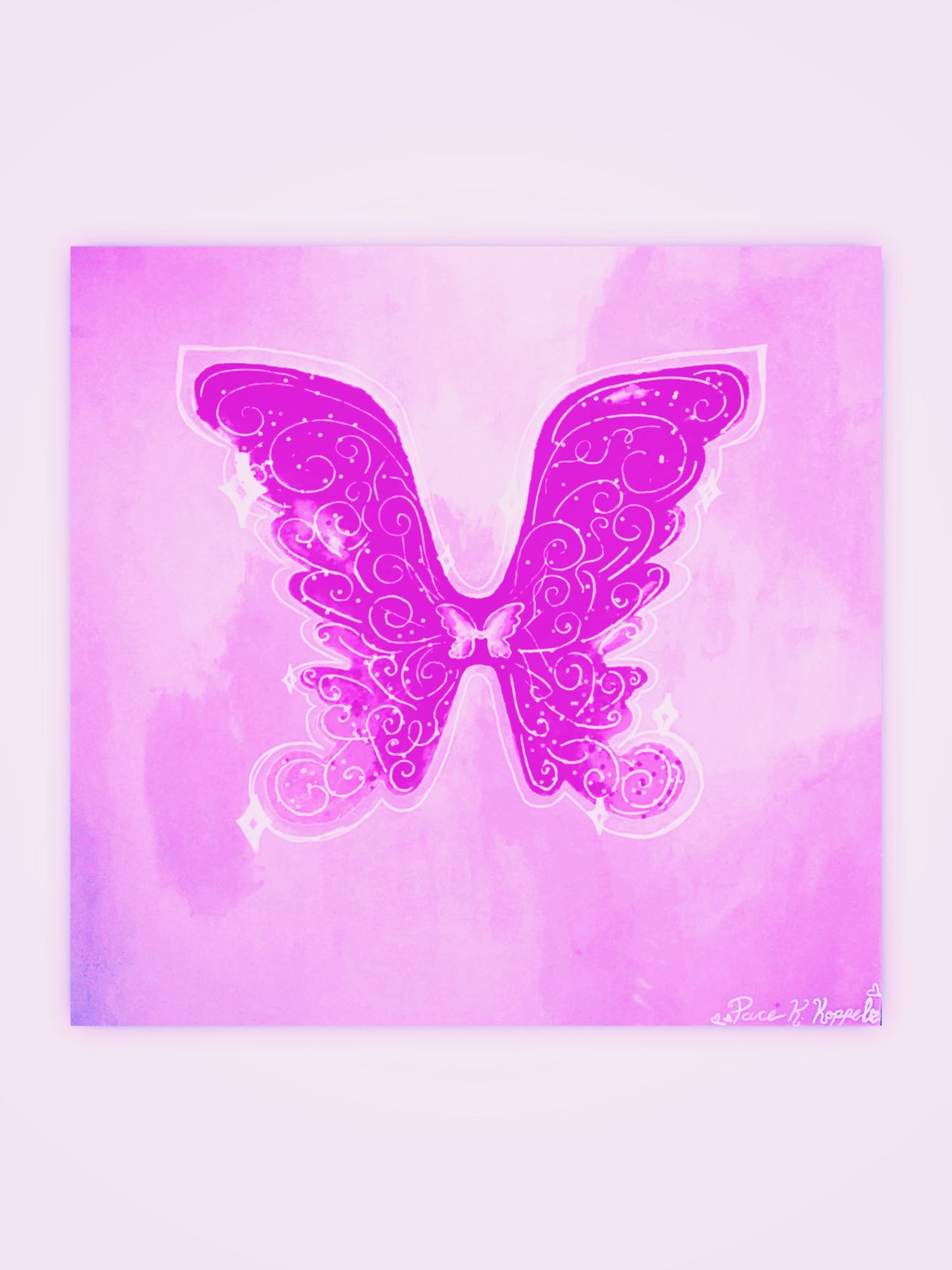 Pace Katherine Original Fairy Wings Canvas Painting