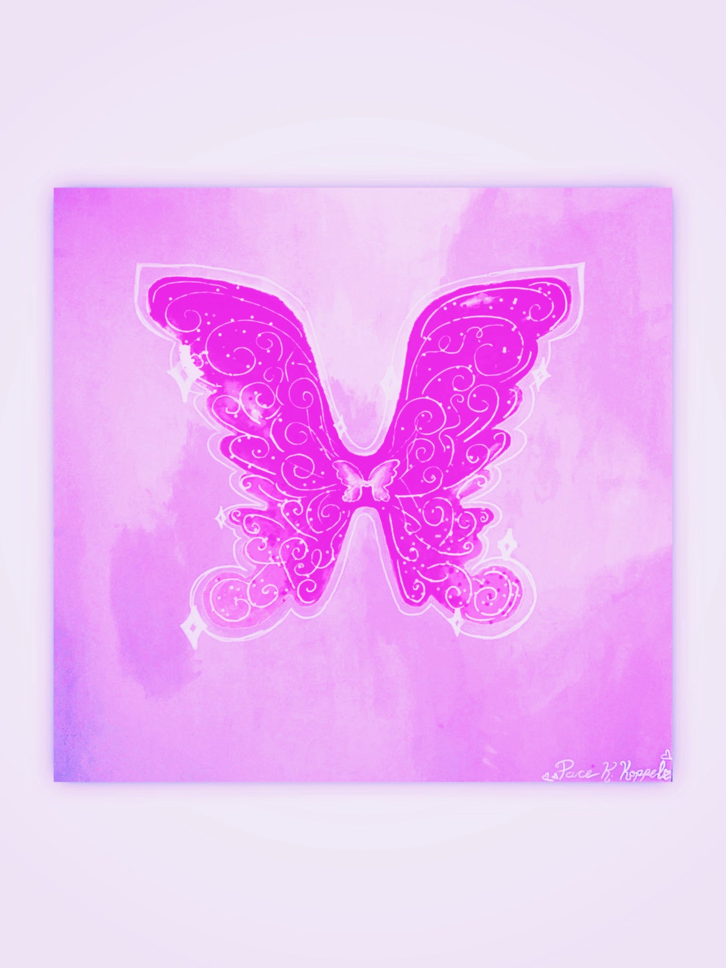 Pace Katherine Original Fairy Wings Canvas Painting